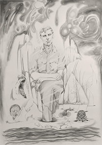 Image of Maria Driscoll McMahon's drawing Otzi